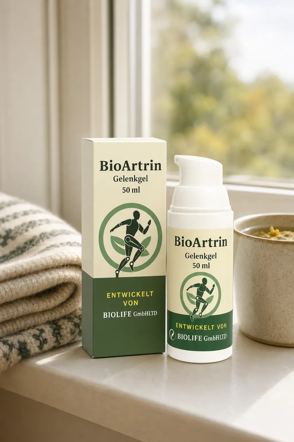 BioArtrin — Verpackung im Alltag