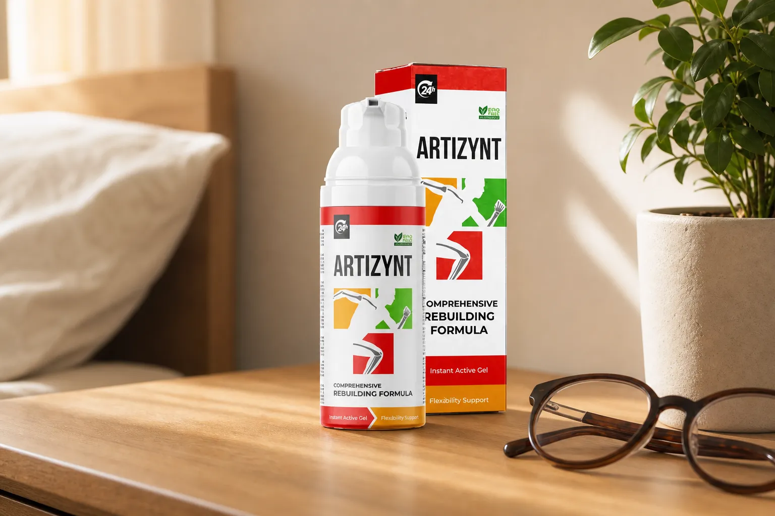 ArtiZynt Gel — Verpackung im Alltag