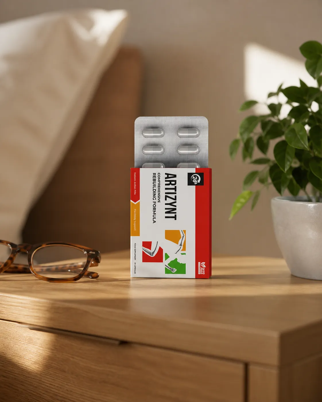 ArtiZynt Capsules Full price + — Verpackung im Alltag