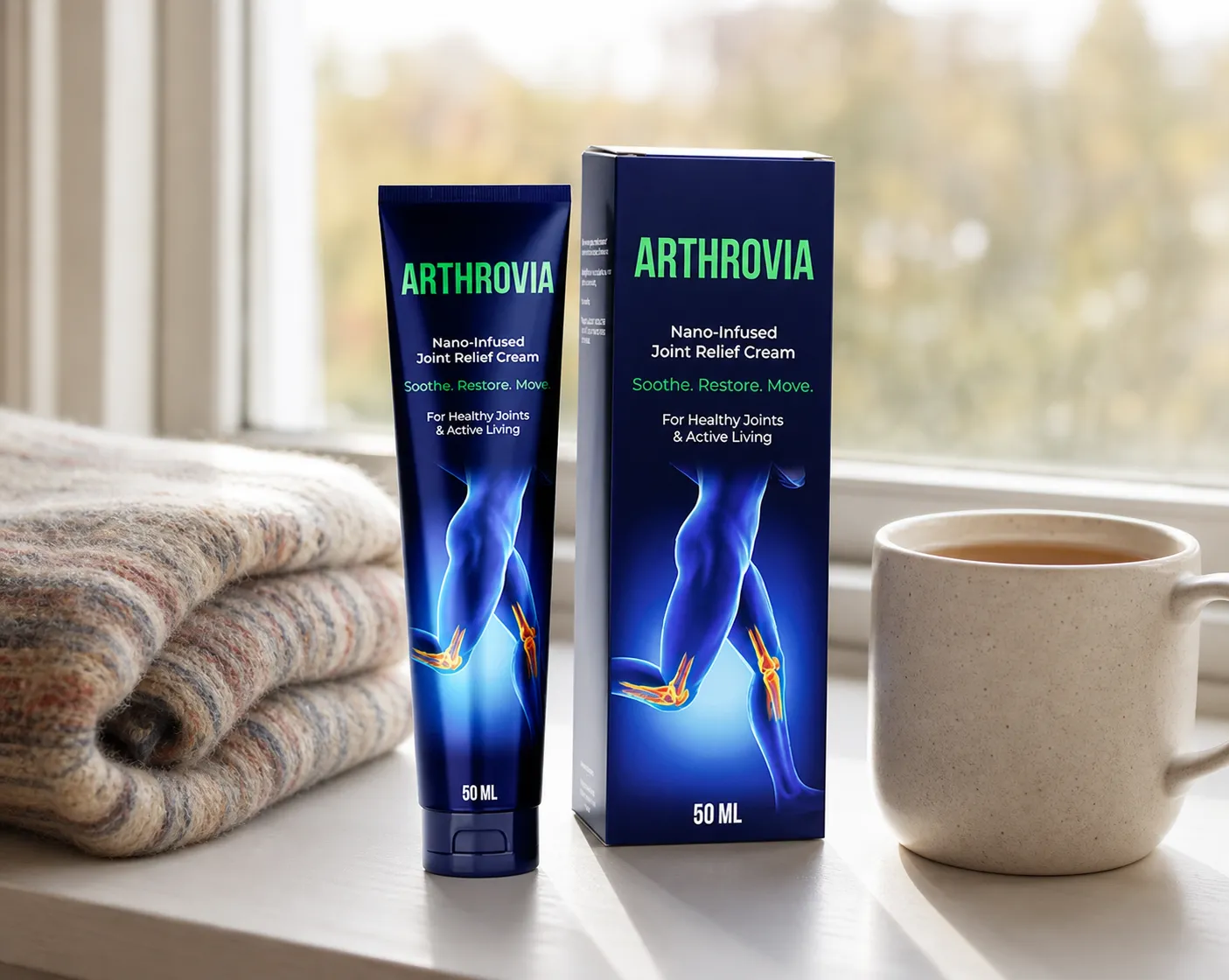 Arthrovia — Verpackung im Alltag