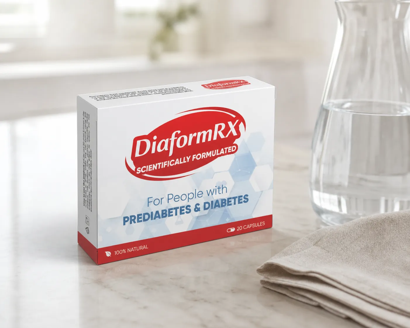 DiaformRX Full price + — Verpackung im Alltag