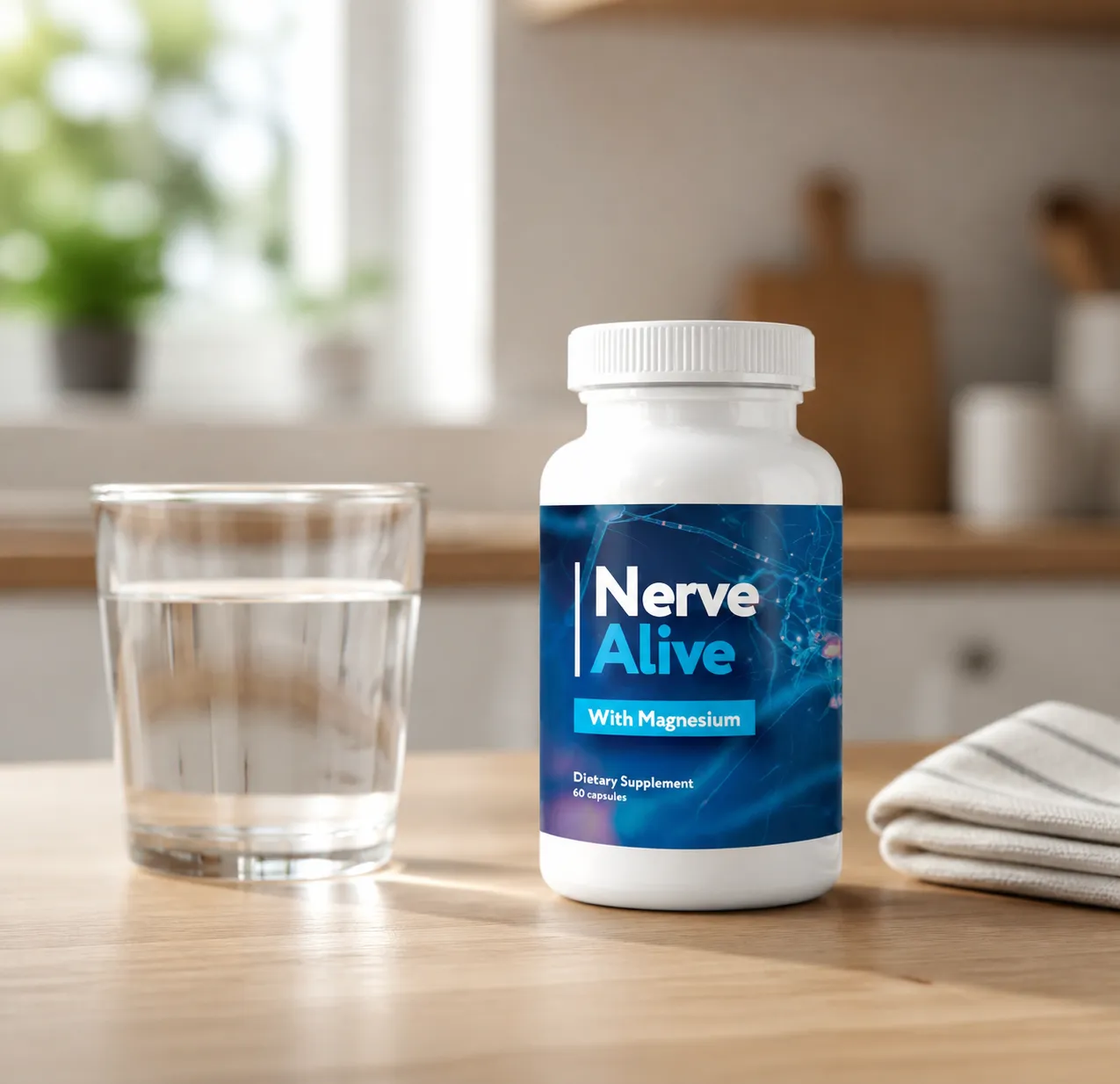 NerveAlive — Verpackung im Alltag