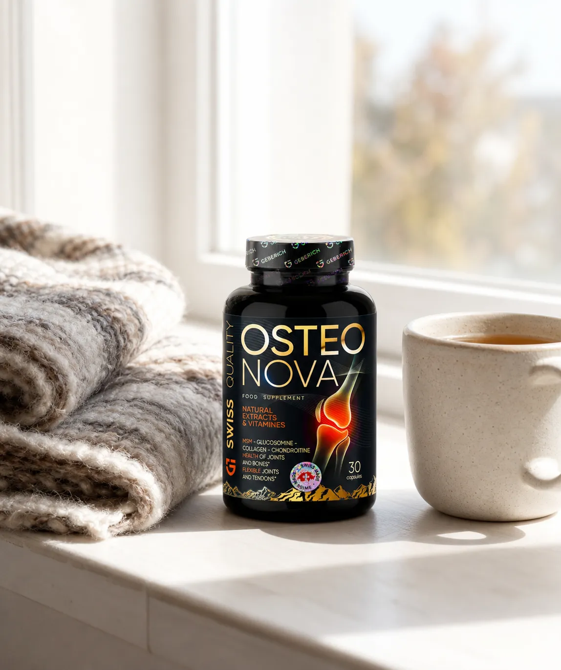 OsteoNova — Verpackung im Alltag
