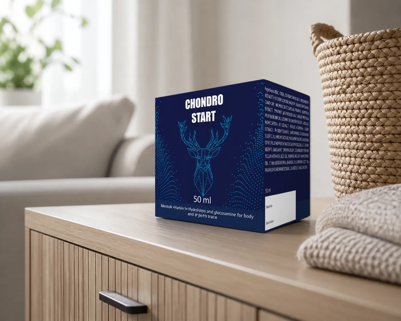 Chondrostart — Verpackung im Alltag