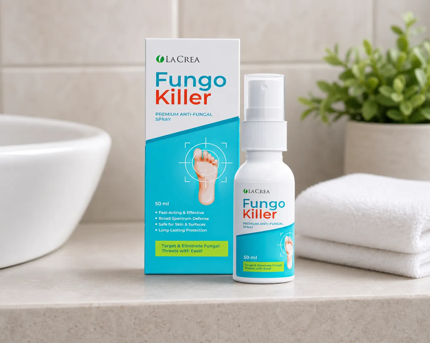 Fungokiller — Verpackung im Alltag