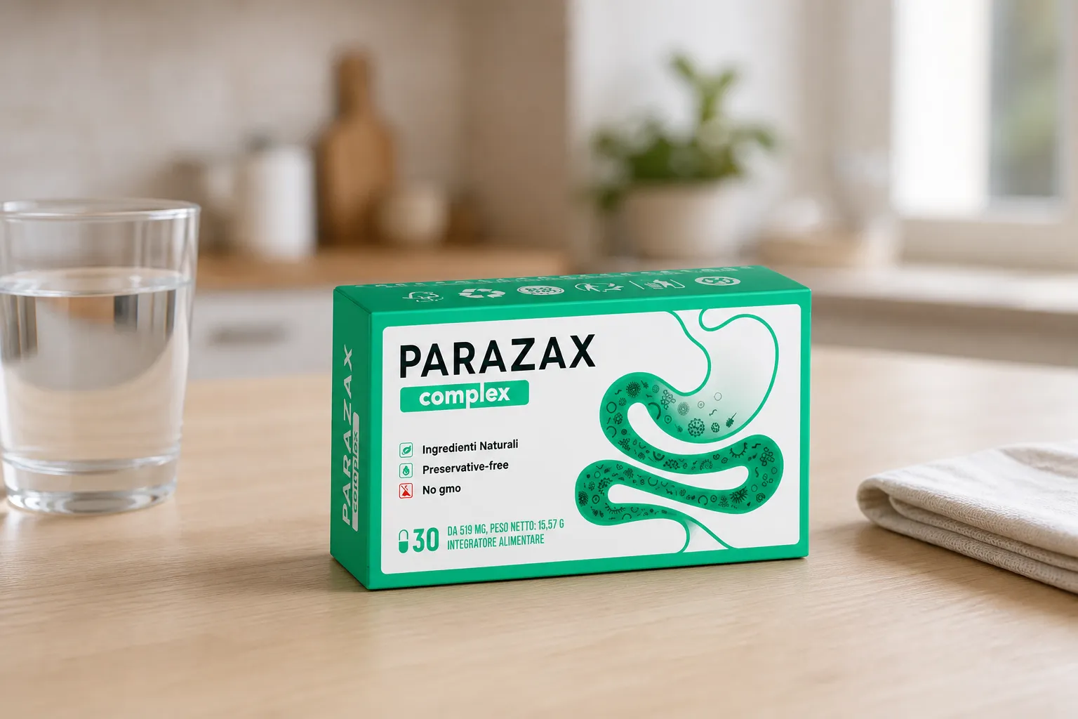 Parazax — Verpackung im Alltag